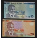 1993-99- NAMIBIA -DOLLARS -AFRICA -2 BILLETES
