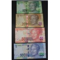 2013- SOUTH AFRICA - RAND- MANDELA- FAUNA - 4 BILLETES