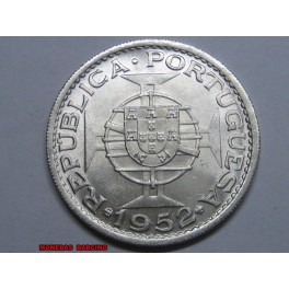 1952- ANGOLA - 20 ESCUDOS - PORTUGAL -PLATA
