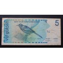 1986- HOLANDA ANTILLAS -5 GULDEN - TROEPIAAL