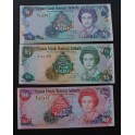 2005- CAYMAN -CAIMAN- 1 -5 -10 DOLLARS - 3 BILLETES - ELIZABETH II
