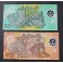 1996-1998- NEGARA BRUNEI - 5-10DOLLARS- 2 BILLETES -SULTAN