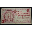 1937- BADAJOZ - 1 PESETA - BILLETE PAPEL MONEDA