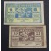 1937- SENTMANAT - BARCELONA - 2 BILLETES - 25 cts- 1 Pts