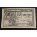 1937- TARADELL - 25 CENTIMS - BARCELONA - BILLETE