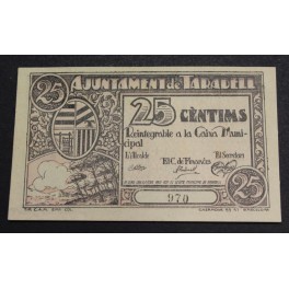 1937- TARADELL - 25 CENTIMS - BARCELONA - BILLETE