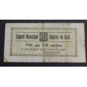 1937- SEGARRA DE GAIA- LLEIDA - 50 CENTIMS - BILLETE