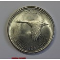 1967- CENTENARIO - DOLLAR - CANADA - PLATA