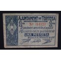 1937- TORTOSA - 1 PESETA - TARRAGONA 