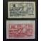 1937- VILASSAR DE MAR -2 BILLETES - BARCELONA -50 CENTIMS -1 PESETA 