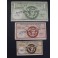 1937- VIC - BARCELONA - 3 BILLETES - CENTIMS - PESETAS