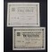 1937- VOLTREGA - 2 BILLETES - BARCELONA - 50 CENTIMS - 1 PESETA