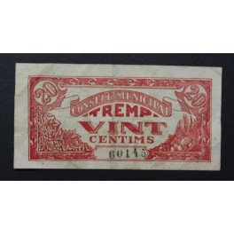 1937- TREMP - 20 CENTIMS - LLEIDA - BILLETE