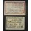 1937- VILANOVA LA GELTRU - 2 BILLETES - BARCELONA - 25 CENTIMOS - 1 PESETA 