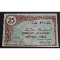 1937- ALELLA -25 CENTIMOS - BARCELONA