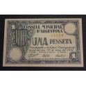 1937- ARGENTONA -1 PESETA - BARCELONA