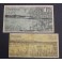 1937- BANYOLES - 2 BILLETES - GIRONA - 25 CENTIMS -1 PESETA