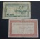 1937- BANYOLES - 2 BILLETES - GIRONA - 50 CENTIMS -1 PESETA