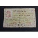 1937- CASSA DE LA SELVA - 1 PESETA - GIRONA  - BILLETE