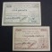 1937- CALDES MONTBUI- 2 BILLETES- BARCELONA - 50 CENTIMOS - 1 PESETA