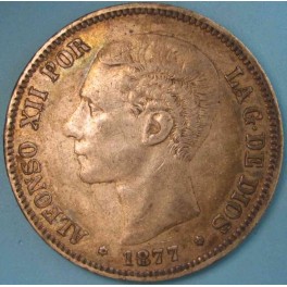 5 Pesetas 1877. www.casadelamoneda.com