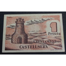 1937- CASTELLSERA - 1 PESETA - LLEIDA - BILLETE