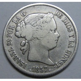 1857 - MADRID - 4 REALES - ISABEL II - SPAIN