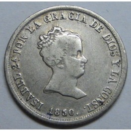 1850 - SEVILLA - 2 REALES - ISABEL II - SPAIN