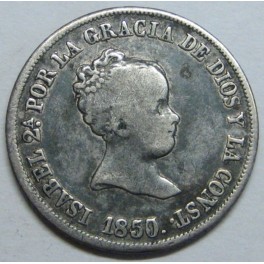 1850 - SEVILLA - 2 REALES - ISABEL II - SPAIN