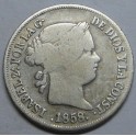 1858 - BARCELONA - 2 REALES - ISABEL II - SPAIN