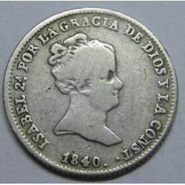 1840 - SEVILLA - 1 REAL - ISABEL II - SPAIN