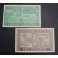 1937- CENTELLES -2 BILLETES - BARCELONA - 50 CENTIMOS - 1 PESETA