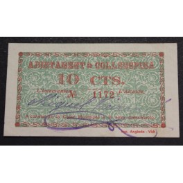 1937- COLLSUSPINA - 10 CENTIMOS- BARCELONA - BILLETE