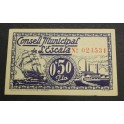 1937- ESCALA - 50 CENTIMOS - GIRONA - BILLETES