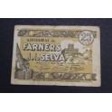 1937- FARNERS de la SELVA - 25 CENTIMOS - GIRONA - BILLETE