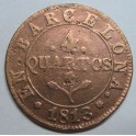 1813- ACU&Ntilde;ACIONES EN  BARCELONA - 4 CUARTOS 