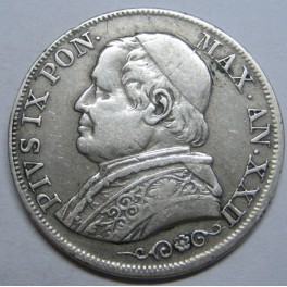 1868 - LIRA - PIUX IX - VATICANO
