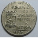 1937- SANTANDER PALENCIA Y BURGOS - 1 PESETA