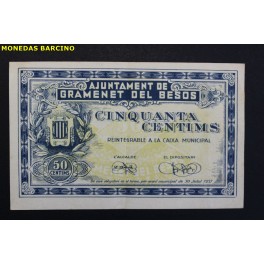 1937- GRAMENET - 50 CENTIMOS - BARCELONA 