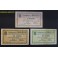 1937- ORISTA- 3 BILLETES - BARCELONA- 25-50 CENTIMOS - 1 PESETA