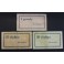 1937- ORISTA- 3 BILLETES - BARCELONA- 25-50 CENTIMOS - 1 PESETA