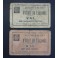 1937- OLOST DE LLUÇANES- 2 BILLETES - BARCELONA-  50 CENTIMOS - 1 PESETA