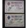1937-PERAFITA - 2 BILLETES - BARCELONA- 50 CENTIMOS - 1 PESETA