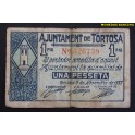 1937- TORTOSA - 1 PESETA - TARRAGONA 