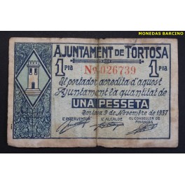 1937- TORTOSA - 1 PESETA - TARRAGONA 