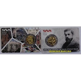2026- ANTONIO GAUDI - PROVA-2 EUROS- CATALU&Ntilde;A 