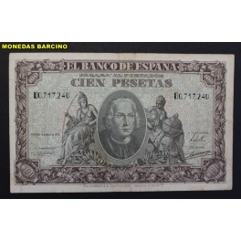 1940- COLON -SERIE D - 100 PESETAS - MADRID