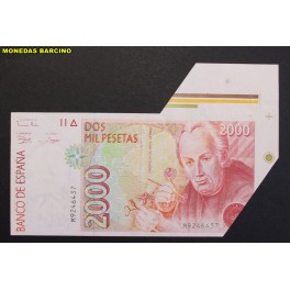 1992- MUTIS - SERIE M- 2000 PESETAS - MADRID - error corte