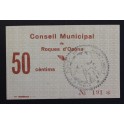 1937- ROQUES DE OSONA - 50 CENTIMOS - GIRONA 