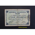 1937- RUBI - 1 PESETA - BARCELONA - BILLETE